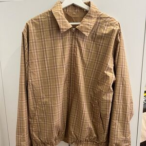 Men's Tan Plaid Jacket